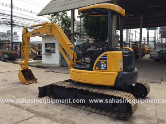 รถขุด ยี่ห้อ KOMATSU รุ่น PC40MR-2 S/N 11152 นำเข้า สภาพดี บจก.สหสินอีควิปเม้นท์ โทร.081-5851880, 02-5168100-1 www.sahasinequipment.com