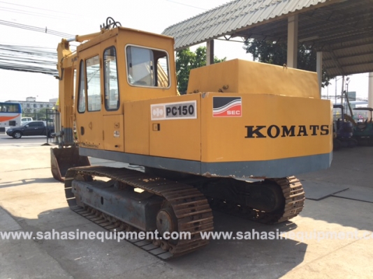 รถขุด ยี่ห้อ KOMATSU รุ่น PC150-1 S/N 12XX นำเข้า บจก.สหสินอีควิปเม้นท์ โทร.081-5851880, 02-5168100-1 www.sahasinequipment.com