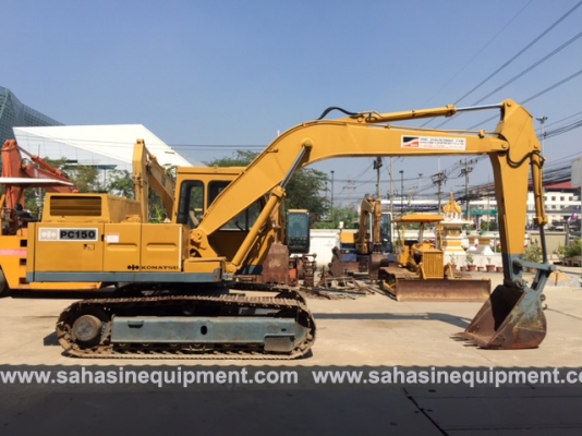 รถขุด ยี่ห้อ KOMATSU รุ่น PC150-1 S/N 12XX นำเข้า บจก.สหสินอีควิปเม้นท์ โทร.081-5851880, 02-5168100-1 www.sahasinequipment.com