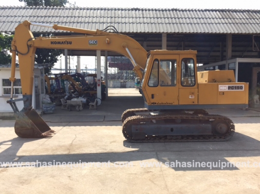 รถขุด ยี่ห้อ KOMATSU รุ่น PC150-1 S/N 12XX นำเข้า บจก.สหสินอีควิปเม้นท์ โทร.081-5851880, 02-5168100-1 www.sahasinequipment.com