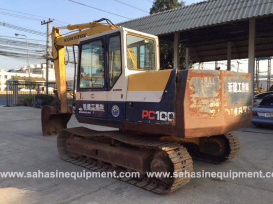 รถขุด ยี่ห้อ KOMATSU รุ่น PC100-5Z S/N334XX นำเข้า สภาพดี บจก.สหสินอีควิปเม้นท์ โทร.081-5851880, 02-5168100-1 www.sahasinequipment.com
