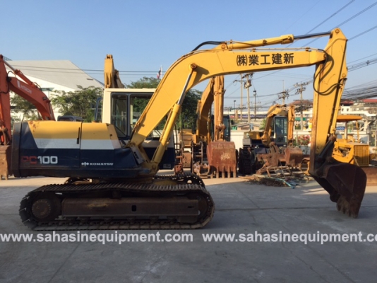 รถขุด ยี่ห้อ KOMATSU รุ่น PC100-5Z S/N334XX นำเข้า สภาพดี บจก.สหสินอีควิปเม้นท์ โทร.081-5851880, 02-5168100-1 www.sahasinequipment.com