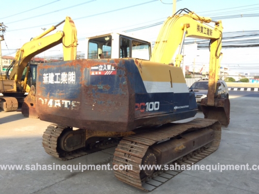 รถขุด ยี่ห้อ KOMATSU รุ่น PC100-5Z S/N334XX นำเข้า สภาพดี บจก.สหสินอีควิปเม้นท์ โทร.081-5851880, 02-5168100-1 www.sahasinequipment.com
