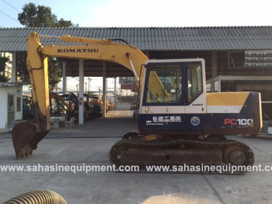 รถขุด ยี่ห้อ KOMATSU รุ่น PC100-5Z S/N334XX นำเข้า สภาพดี บจก.สหสินอีควิปเม้นท์ โทร.081-5851880, 02-5168100-1 www.sahasinequipment.com