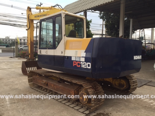 รถขุด ยี่ห้อ KOMATSU รุ่น PC120-5 S/N 302XX นำเข้า ไม่เคยใช้งานในไทย บจก.สหสินอีควิปเม้นท์ โทร.081-5851880, 02-5168100-1 www.sahasinequipment.com รถขุด ยี่ห้อ KOMATSU รุ่น PC120-5 S/N 302XX นำเข้า ไม่เคยใช้งานในไทย บจก.สหสินอีควิปเม้นท์ โทร.081-5851880, 02-5168100-1 www.sahasinequipment.com