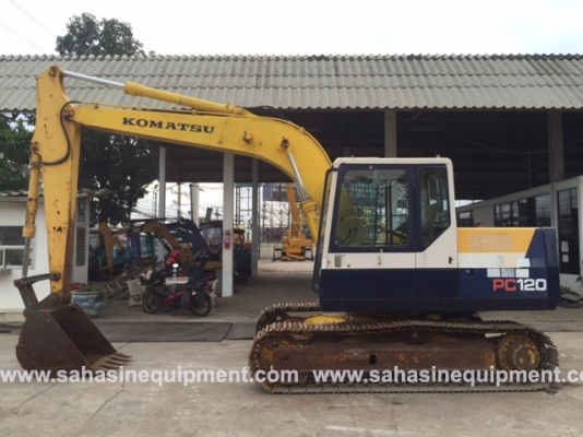 รถขุด ยี่ห้อ KOMATSU รุ่น PC120-5 S/N 302XX นำเข้า ไม่เคยใช้งานในไทย บจก.สหสินอีควิปเม้นท์ โทร.081-5851880, 02-5168100-1 www.sahasinequipment.com