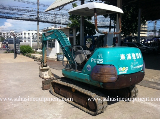 รถขุด ยี่ห้อ KOMATSU รุ่น PC25-1 S/N 63XX สภาพดี บจก.สหสินอีควิปเม้นท์ โทร.081-5851880, 02-5168100-1 www.sahasinequipment.com