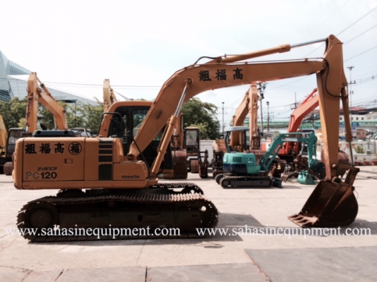 รถขุด ยี่ห้อ KOMATSU รุ่น PC120-6E S/N546XX สภาพดีมาก บจก.สหสินอีควิปเม้นท์ โทร.081-5851880, 02-5168100-1 www.sahasinequipment.com รถขุด ยี่ห้อ KOMATSU รุ่น PC120-6E S/N546XX สภาพดีมาก บจก.สหสินอีควิปเม้นท์ โทร.081-5851880, 02-5168100-1 www.sahasinequipment.com