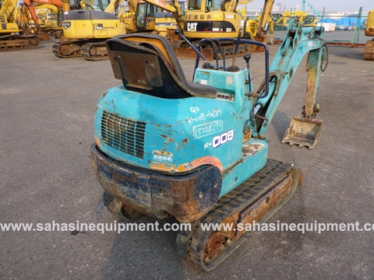 รถขุด ยี่ห้อ KUBOTA รุ่น K-008 S/N 10689 นำเข้า บจก.สหสินอีควิปเม้นท์ โทร.081-5851880, 02-5168100-1 www.sahasinequipment.com