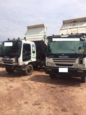 6ล้อดั้ม ISUZU DECA 210แรงม้าปี50 กระบะดั้มยาว3.60ม