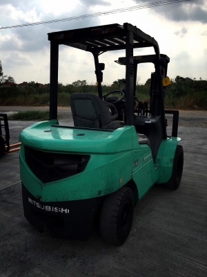 ขายถูก รถโฟล์คลิฟท์ MITSUBISHI ขนาด2.8ตัน เครื่องยนต์ดีเซล เกียร์ออร์โต้ ยกได้สูงสุด4.3เมตร เสา3ท่อนเข้าตู้