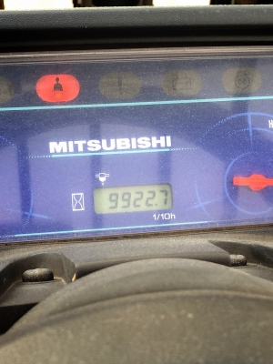 ขายถูก รถโฟล์คลิฟท์ MITSUBISHI ขนาด2.8ตัน เครื่องยนต์ดีเซล เกียร์ออร์โต้ ยกได้สูงสุด4.3เมตร เสา3ท่อนเข้าตู้