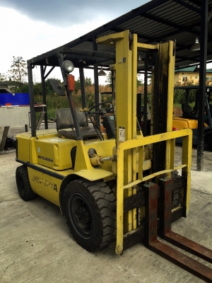 ขายถูก รถโฟล์คลิฟท์ MITSUBISHI ขนาด3ตัน เครื่องยนต์เบนซิล เกียร์ธรรมดา ยกได้สูงสุด3เมตร