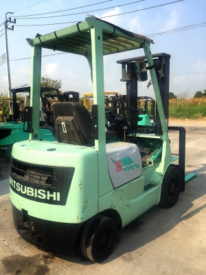 ขายถูก รถโฟล์คลิฟท์ MITSUBISHI ขนาด1.5ตัน เครื่องยนต์ดีเซล เกียร์ออร์โต้ ยกได้สูงสุด3เมตร