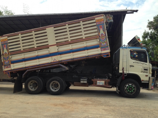 ขาย HINO 344 พ่วงแม่+ลูกดั๊ม กระบะเหล็ก คอกเกษตร รถปี 55