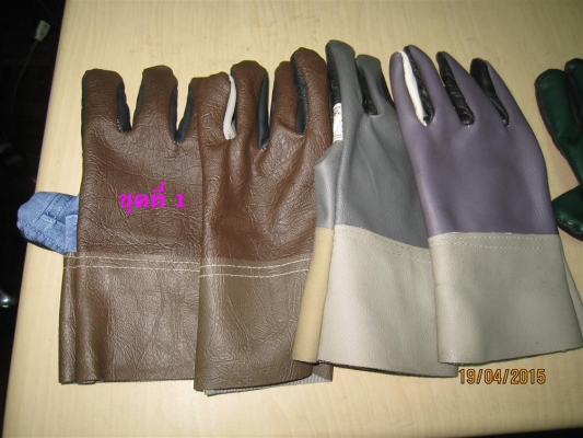 ถุงมือหนังหนัง มือ 2 (หนังแท้เฉพาะตรงด้านหน้าที่จับของ)