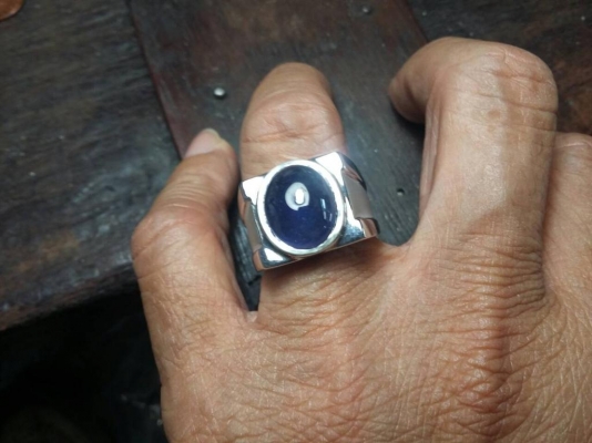 แหวนเงิน 925 พลอยไพลินแท้