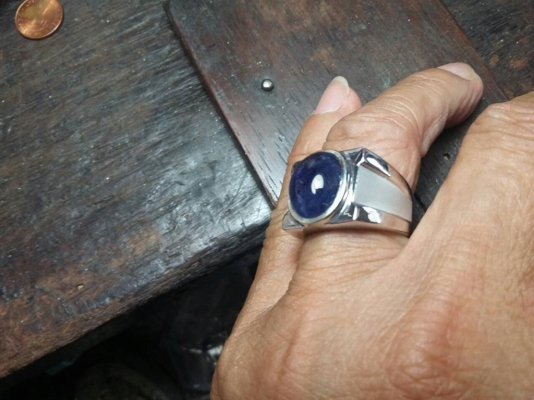 แหวนเงิน 925 พลอยไพลินแท้