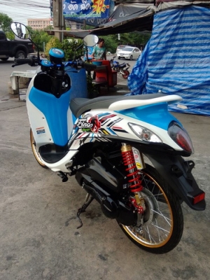 All New Fino FI รถ3เดือน ปี58 แต่งหล่อๆเครื่องเดิมสนิท สวยๆราคาถูกครับ