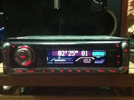 ขายวิทยุ JVC รุ่น KD-G805 "หน้าจอสไลไฟฟ้า" เล่นCD,MP3,FM ขายถูกๆ 1600.-