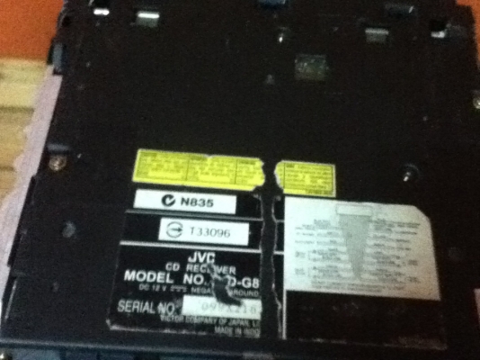 ขายวิทยุ JVC รุ่น KD-G805 "หน้าจอสไลไฟฟ้า" เล่นCD,MP3,FM ขายถูกๆ 1600.-