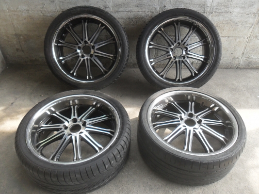 ล้อแม็ก 19นิ้ว 5รู114 พร้อมยาง สวยๆ 4 ล้อ ลดราคาเหลือ 9800 บาท