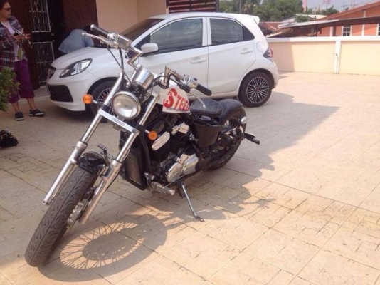 ใครชอบแนวนี้จัดเลย steed400 สพม. แต่ง bobber สวยๆ เครื่องแน่นๆ เสียงท่อเร้า ราคาด่วนๆ 78000 ลดได้โทรมาคุยได้ 0927325427  ฟังคลิปเสียงได้ id line 0869270668