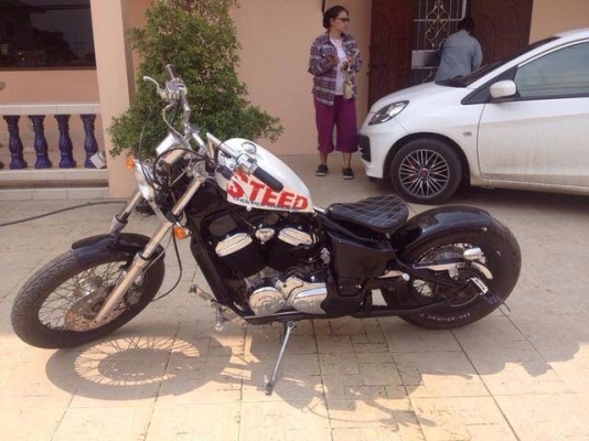 ใครชอบแนวนี้จัดเลย steed400 สพม. แต่ง bobber สวยๆ เครื่องแน่นๆ เสียงท่อเร้า ราคาด่วนๆ 78000 ลดได้โทรมาคุยได้ 0927325427  ฟังคลิปเสียงได้ id line 0869270668