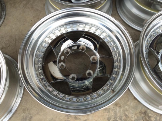 ขายล้อ LODIODRIVE 3 ชิ้นแท้โครม 15x8 ลบ1 6รูกระบะ สวยๆ ประมูลจากญี่ปุ่น