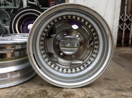 ขายล้อ LODIODRIVE 3 ชิ้นแท้โครม 15x8 ลบ1 6รูกระบะ สวยๆ ประมูลจากญี่ปุ่น