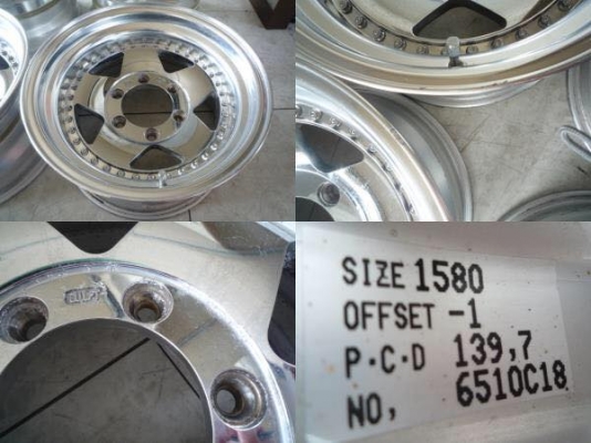 ขายล้อ LODIODRIVE 3 ชิ้นแท้โครม 15x8 ลบ1 6รูกระบะ สวยๆ ประมูลจากญี่ปุ่น