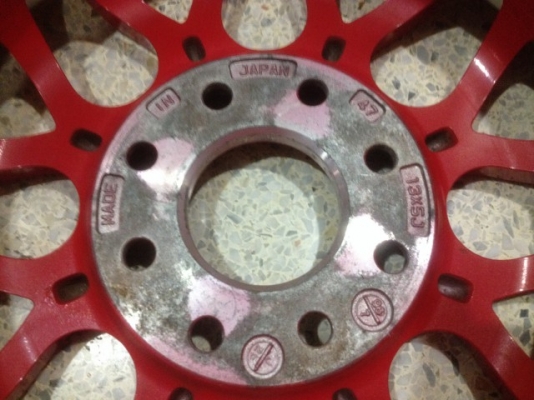 ล้อเเท้ SPARCO RACING ขอบ13 5นิ้ว4รู110กับ4รู114เดิมๆญี่ปุ่นสภาพสวย