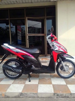 Honda Click i ปี 2555 สีชมพู ดำ รถสวยวิ๊งสดใสมากๆ หัวฉีดประหยัดน้ำมัน