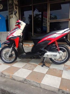 Honda Click i ปี 2555 สีชมพู ดำ รถสวยวิ๊งสดใสมากๆ หัวฉีดประหยัดน้ำมัน