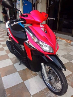 Honda Click i ปี 2555 สีชมพู ดำ รถสวยวิ๊งสดใสมากๆ หัวฉีดประหยัดน้ำมัน