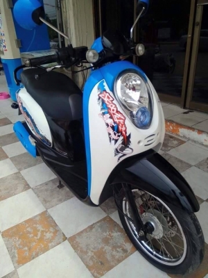 Honda Scoopy i ปี 2555 รถสวยใสมาก ลาย Active Boy รุ่นหัวฉีดประหยัดน้ำมัน