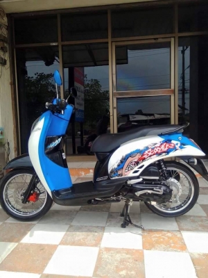 Honda Scoopy i ปี 2555 รถสวยใสมาก ลาย Active Boy รุ่นหัวฉีดประหยัดน้ำมัน
