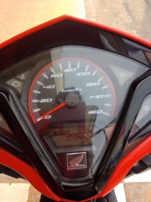 Honda Click 125 i ปี 2556 รุ่นใหม่ล่าสุด สีดำแดง ลาย Street รถสวยใสฝุดๆ