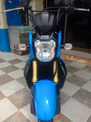 Honda Zoomer X ปี 2557 รถเพียง 9 เดือน สีน้ำเงิน ดำ รถสวยมากๆ สภาพนางฟ้าสุดๆ ได้ไปคุ้มค่าแน่นอน