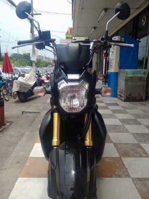 Honda Zoomer X ปี 2557 สีดำแดง ตัว TOP คอมบายเบรค รถสวยหล่อเว่อร์ สุดคุ้มกับทะเบียนเลขสวย