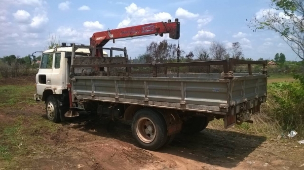 ขายรถ 6 ล้อติดเครน UNIC 3 ตัน HINO FD ยาว 5.50 เมตร เครื่อง WO6E 165 แรงม้า เกียร์ HO พาวเวอร์ ทะเบียนพร้อมโอนครับ