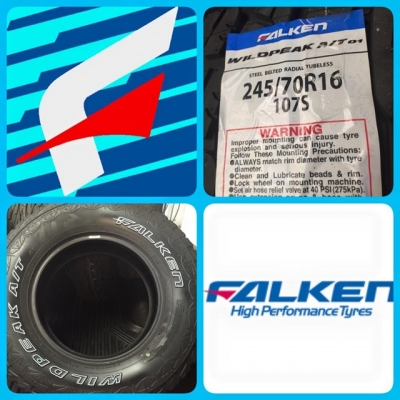 ยางใหม่ ปลายปี14  ขนาด 245 -70R 16 ดอก AT