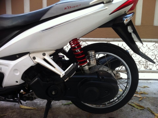 ขออนุญาติขาย Yamaha Nouvo Elegance 135 cc. สีขาวมุก โช๊คหลัง YSS ตัว TOP โอนฟรี