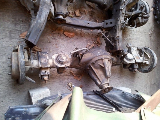 เพลาหลัง terrano I ยกเส้นไม่แยกลูกเฟือง ดิสหลังไม่เต็ด 8.37