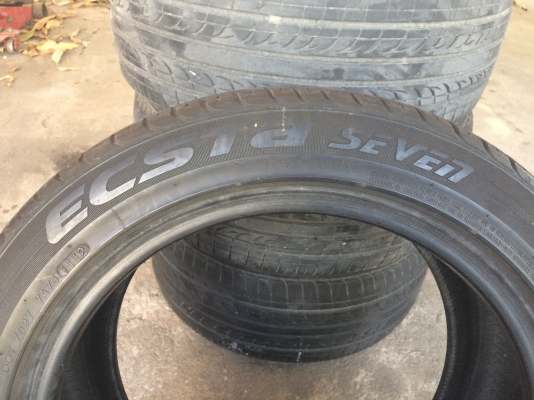 ขายยาง195 50 r15 ปี12 ครบชุด4เส้น kumho ดอกยังดี