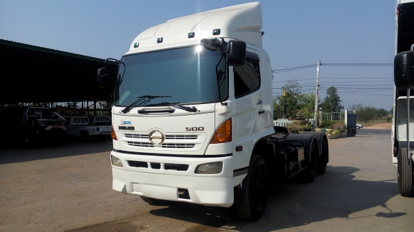 เหลือคันเดียว หัวลาก HINO MEGA เครื่อง P11C 320 แรงม้าระบบน้ำมัน รถห้างปี 47 ราคา.......ลดให้โทรเลยคะ