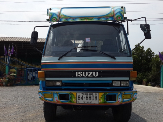 ขายรถเทรลเลอร์บรรทุกรถเกี่ยวข้าว 10 ล้อ ISUZU ROCKY เครื่อง 6BG1 = 175 แรงม้า ประหยัดน้ำมัน รถ 2 เพลา สภาพสวย