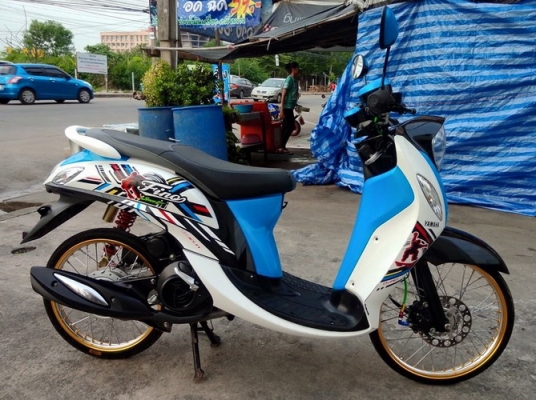 New Fino FI รถ3เดือน ปี58 แต่งหล่อๆเครื่องเดิมสนิท สวยๆราคาถูกครับ