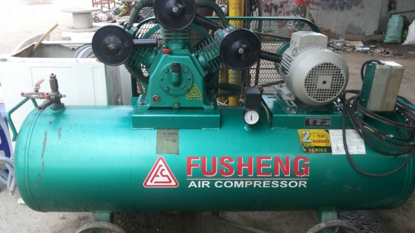 ขาย !! ปั้มลมฟูเชง5แรง3สาย รุ่นใหม่ สภาพ90\% พร้อมใช้งาน,รุ่นถัง10แรง304ลิตร