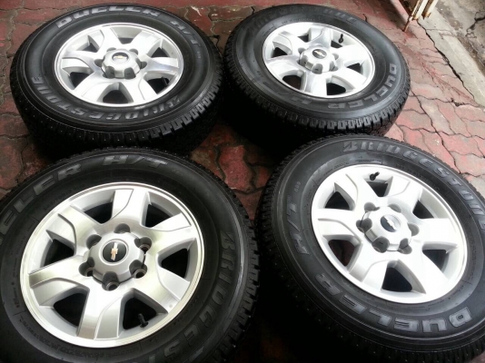 ขายล้อถอดป้ายแดง เชฟโรเลต พร้อมยาง BS 245 70 16 ขายล้อถอดป้ายแดง เชฟโรเลต พร้อมยาง BS 245 70 16